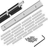 iMetrx 24 Stk 3030 Gerade Innenverbinder Aluminium Profil Eckverbinder Silber für 30x30 Aluminium Extrusion Profil