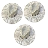 Ipetboom 3 Stück gewebter Sonnenhut damenmützen frauenmützen Sonnenschutz Kappe gartenhüte Women's Hats & caps Herren Strandhut Sommerhut für Damen Fischerhut aus Stroh Strohhut Mattes Gras
