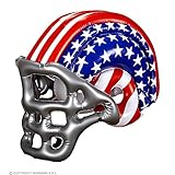 W WIDMANN MILANO Party Fashion 04868 - Aufblasbarer Footballhelm, Stars and Stripes, USA, American Football, Hut, Kostüm, Accessoire, Karneval, Mottoparty