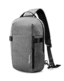 tomtoc Herren Umhängetasche Sling Bag Passt Neu 13-Zoll MacBook Air M4 A3240, 14-Zoll MacBook Pro M4/M3/M2/M1 A3112 A3401 A3185, Wasserabweisend Crossbody Bag Brusttasche Schultertasche Tagesrucksack