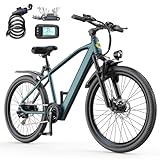 Eleglide E-Bike 24' für Erwachsene, 250W Elektrofahrrad mit 36V 10Ah Akku, 25mph Geschwindigkeit, 7-Gang, Reichweite bis zu 40km, City E-Bike für tägliches Pendeln