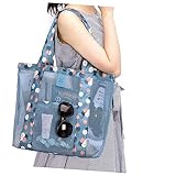 Sosoport Tragetasche für Damen Große Strandtaschen für Frauen klare Tasche Schultertasche Handtaschen klare Handtasche PVC-Handtasche Kleidung Aufbewahrungstasche Netztasche Fräulein