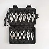 UUPA Pfeilspitzen 12pcs 150 Grain Jagdspitzen Punkt Pfeilspitze Fishbone Broadheads des Bogenschießen Bogenpfeile Pfeilspitze Tipps Feldspitze für Es gibt Kisten