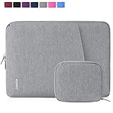 NEWHEY Laptophülle 15 Zoll Stoßfest Laptop Notebook Tasche Hülle Wasserdicht Schutzhülle Sleeve Case Kompatibel 15-15.6 mit Klein Fall Grau