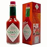 Food-United Tabasco Pepper Sauce Soße 1 Glasflasche 350ml original fruchtig scharf nur 3 natürliche Zutaten keine Konservierungsstoffe ohne zusätzliche Aromen 3 Jahre in Holzfässern gereift