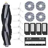 DingGreat Zubehör Ersatzteile Set für ECOVACS DEEBOT T10 Turbo Saugroboter, 1 Hauptbürste, 6 Seitenbürste, 4 Filters, 4 Mikrofasermopptuch, 1 Hauptbürstenabdeckung, 1 Reinigungsbürste