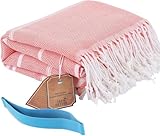 Hoqque Strandtuch Saunahandtuch Strandhandtuch Hamamtuch Strandtücher XXL Saunatuch Groß Sauna Handtuch Strand Zubehör Handtücher Beach Towel Strandlaken Damen Baumwolle Saunatücher Herren Urlaub