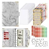 Miawtro Budget Planner,A6 Pu Haushaltsbuch,Finanzplaner mit Klassifizierungsaufklebern,Spar Buch für Geld,Geldhobel,Budgetplaner-Sparbuch Kann für Geld Sparen und Sparchallenge(Grau)