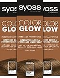 Syoss Color Glow Pflegende Haartönung Roasted Pecan Pantone 17-1052 (3 x 100 ml), semi-permanente Coloration für strahlende Farbintensität bis zu 8 Haarwäschen, ohne das Haar zu schädigen