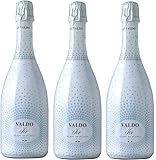 3 Flaschen Valdo Ice Blanc de Blanc Vino Spumante 11% Vol. a 0,75l a 750ml + Space Riegel von Onlineshop Bormann