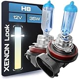 Gread - 2x H8 Halogenlampe Xenon Style - weiss - 8500k 35W - E-Prüfzeichen
