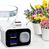 Kollea Zuverlässiges automatisches Bewässerungssystem, automatisches Tropfbewässerungsset mit programmierbarem 60-Tage-Timer, LED-Anzeige und USB-Stromversorgung, Bewässerungssystem für Topfpflanzen