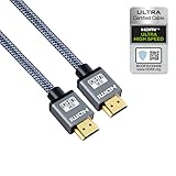 audio pirates Flexibles Ulta HighSpeed HDMI 2.1 Kabel | 10K 8K 60Hz 4K 240Hz 165Hz 144Hz 120Hz 48Gbit/s Ultra HD | eARC HDR 10+ HDCP kompatibel mit Dolby Vision VRR | für Gaming PS5/PS4/Xbox/PC (1m)