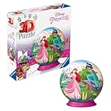 Ravensburger 3D Puzzle 11579 - Puzzle-Ball Disney Princess - Puzzeln in DREI Dimensionen nach Motiv oder Zahlen - für große und kleine Fans der Disney Prinzessinnen ab 6 Jahren