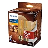 Philips LEDclassic E27 Lampe Gold, ersetzt 25W, warmweiß (1800 Kelvin), Dekolampe