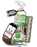 Qindoo Steinimprägnierung Außen & Innen I Stein Imprägnierer universell anwendbar I Haus, Garten oder Balkon imprägnieren, Steinversiegelung (Transparent, 1 Liter)