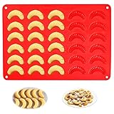 Vanilla CipferMould Praline Pralinemould 30 Loch Cake Mould Made of Silicone Baking Tray Temperature Resistant for Chocolates, Parfait, Ice Crafts