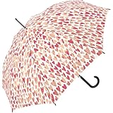Benetton Stockschirm Long Automatik Aquarell Hearts - pink