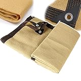 Rechteckiges Sonnensegel (3×3-3×10m), Gartenüberdachung, Sonnenschutz/Atmungsaktiv, Mit Seil, 6-Draht-Saum + Verstärkte Ecken (Starke Spannung), Schattendach Für Gewächshaus,3 * 5m