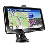 RONGJI GPS-Navigation für Auto: 7 Zoll 2.5D Bildschirm Auto Semi Truck GPS Navigationssystem für kommerzielle Fahrer Trucker Sprachführung, Lichtalarm, Radarkamera-Warnung, kostenlose Lebenszeit