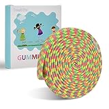 Gummitwist Kinder Set, DealKits Gummi Rubber Twist Spiel Hüpfgummi Gummiband Springseil 4M mit Anleitung, Kinderspiel Gartenspiele Pausenspiel, Einschulung Geschenk für Mädchen & Junge ab 5 Jahren