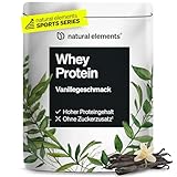 Whey Protein Pulver – Vanille – 1kg – 24g Protein pro Portion – nicht zu süß, nur natürliche Aromen – hochdosiert – in Deutschland produziert & laborgeprüft