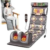GHCCDAM Massageauflage Massagematte Ganzkörpermassage, Massageauflage Mit Wärme Zur Entlastung Der Lendenwirbelsäule Und Der Beine Für Männer Frauen