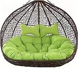 Doppel Hängematte, 2 Personen, Ersatzhängematte Stuhlkissen 170x120cm Bequeme Langlebig Outdoor Gartenmöbel Ideal für Entspannung
