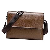 Housoutil Schultertasche Für Herren Umhängetasche Für Herren Ledertasche Für Herren