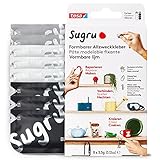 Sugru by tesa - Formbarer Allzweckkleber, 8er-Pack, 8 x 3,5 g, Schwarz, Weiß & Grau - vielseitige Klebeknete - zum Reparieren, Kleben und zum Befestigen ohne Bohren