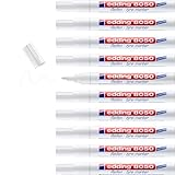 edding 8050 tyre marker - weiß - 10 Stifte - Kugelschreiber 2-4 mm - zum Beschriften von Reifen und anderen Gummiflächen, für innen und außen, wasserfest