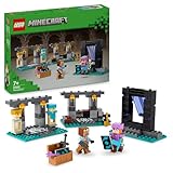 LEGO Minecraft Die Waffenkammer, Gaming-Set mit Heldenfiguren, Spielzeug-Waffen und Alex-Figur, Action-Spielzeug für Jungs und Mädchen, Geschenk für für Gamer und Kinder ab 7 Jahren 21252