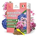 LERAVA® Hortensiendünger [BIO] - 800g - Dünger für säureliebende Pflanzen, erhält den Säuregehalt des Bodens und sorgt für eine reiche Blüte - Dünger für Hortensien, Kamelien, Alpenveilchen, Azaleen