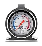 Chef Aid Edelstahl Backofen-Thermometer – Kompatibel mit Umluft-, Gas-, Elektro-, Pizzaöfen, Heißluftfritteusen und Herden – Leicht ablesbares Display – Ofenthermometer für präzises Kochen und Backen