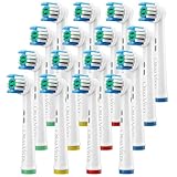OralVista Elektrische Zahnbürstenköpfe, 16er-Pack kompatibel mit Oral B Aufsteckbürsten, Zahnbürstenaufsatz Oral B für empfindliches Zahnfleisch tiefe Reinigung Hochwertige Borsten, einfache Passform