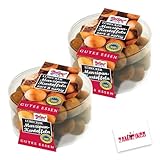 Hofgut Lübecker Marzipan Kartoffeln zart & saftig 250g | Weihnachtliche Kostbarkeit, für die Winterzeit ein gaumenschmaus + Zama4Zingo Karte (2er Pack)