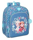 Frozen Schulrucksack für Kinder, anpassbar an Kinderwagen, ideal für Kinder im Schulalter, bequem und vielseitig, Qualität und Widerstandsfähigkeit, 32 x 12 x 38 cm