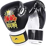 Boxhandschuhe Kinder, Box Handschuhe für Kinder von 3-10 Jahre, 4OZ Boxhandschuhe Kind Jungen Mädchen, Boxing Gloves Kids, Kinder Boxhandschuhe für Muay Thai, MMA Kickboxen Sandsack Boxsack Kampfsport