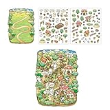 Fairies Tale Serie Landschaft Aufkleber Dekorative Aufkleber Scrapbook Aufkleber 3D Szene Aufkleber für Handwerk Journal Dekoration