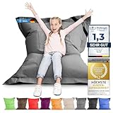 LAZY BAG Riesen-Sitzsack XL 160x125 cm mit 300 Liter | Sitzkissen 2-in-1 für Kinder & Erwachsene | Bequeme Indoor & Outdoor mit 3 Mio. EPS-Perlen für perfekte Ergonomie | Deutscher Marken Hersteller