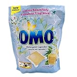 OMO Waschkapseln Marseiller Seife – Tiefenreinigung mit starker Fleckenentfernung, Duft bis zu 14 Tagen, schnell löslich, geeignet für Kaltwäsche & 30-Min-Kurzwaschgang – 42 Kapseln à 20g