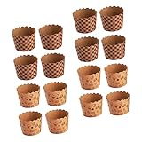 ABOOFAN Cupcake-Förmchen und Muffinförmchen aus lebensmittelechtem Papier, fettbeständig, kariert, für kleine Kuchen, Backen, Party, Geburtstag, 100 Stück