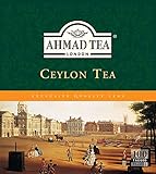 Ahmad Tea - Ceylon - Schwarzer Tee aus Sri Lanka - Doppelkammer-Teebeutel mit Band mit 2g Tee pro Portion - 100 Teebeutel
