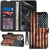 GYSYZJDH Schutzhülle für iPhone 14 Pro Max, Brieftaschenformat, mit Displayschutzfolie, Standfunktion, PU-Leder, Klapphülle mit Kartenhalter, Ganzkörperschutz, Handyhülle für iPhone 14 Pro Max