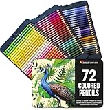 Zenacolor Buntstifte Set 72 Professionelles Buntstifte - Bleistifte für Malbücher - Stifte Set für Zeichnen