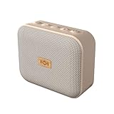 House of Marley Jammin Tragbarer Mini Bluetooth Lautsprecher - Kabelloser Lautsprecher mit 14 Std. Spielzeit, IPX5 Spritzwasserschutz & Freisprechfunktion - kompakt, nachhaltig gefertigt, Crème