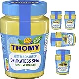 Delikatess Senf mittelscharf 250 Mililiter x 5 STÜCK