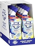 WC FRISCH WC Reiniger Gel Lemon (10 x 750 ml), WC Reiniger mit Lufterfrischer-Effekt, Toilettenreiniger sorgt für hygienische Frische, mit 4-fach Aktivstoff-Kombination