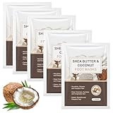 5 Artikel Fußmaske Fussmaske Hornhautentferner Socken Fussmaske Hornhautentfernung Hornhautsocken Ideal für Trockene, Rissige Füße Sanftes Peeling Kokosnussduft Unisex