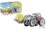 PLAYMOBIL Country 71305 Großer Traktor, elektrobetriebener Traktor mit aufklappbarem Dach und E-Ladesäule, Spielzeug für Kinder ab 4 Jahren